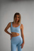 Basic Ribbed Top Blue